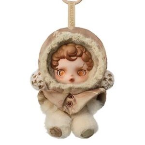 Skullpanda Beige Plush Doll Keychain Amber New Authentic and out of box